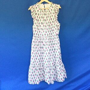 J. Crew Cotton Ruffle Floral Dress Size 14